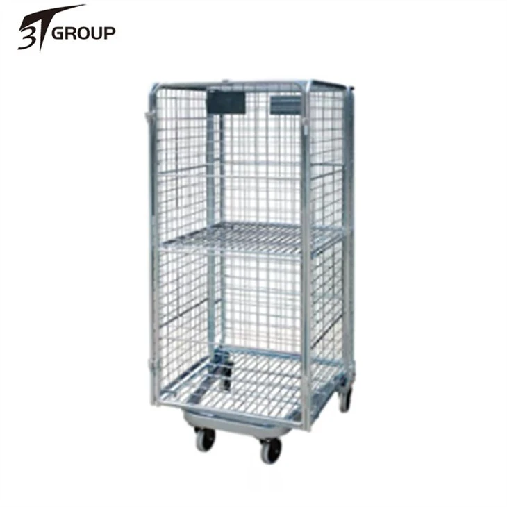 Mesh Roll Cage Trolley rolling cart Container PRICE