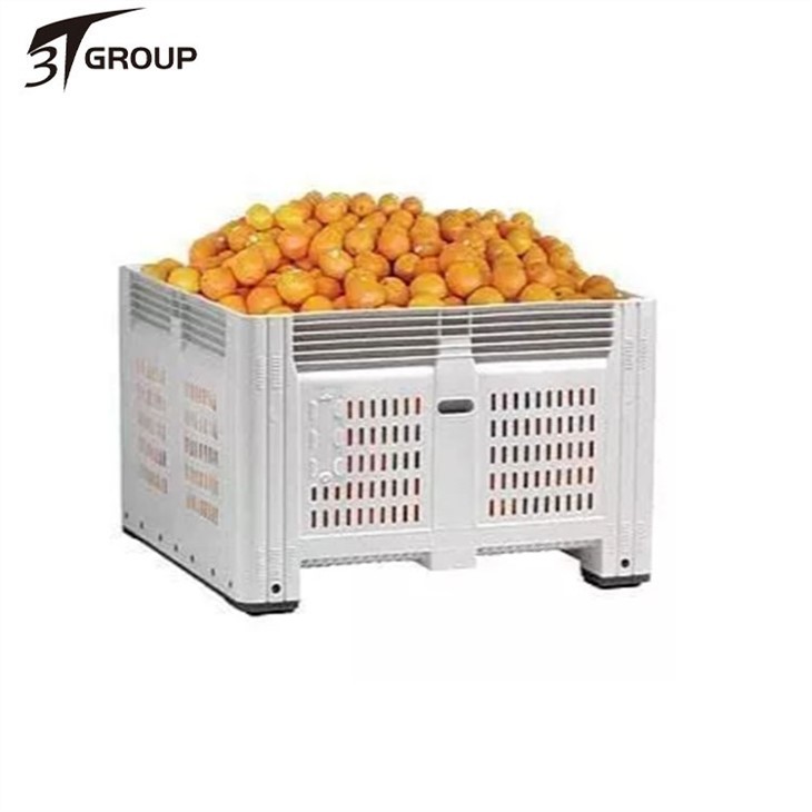 Collapsible plastic fruit crates factory