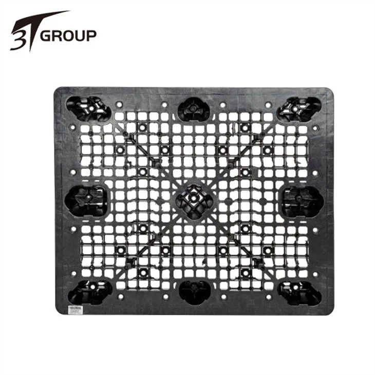 China Perimeter Base Single Use Black Plastic Export Pallet
