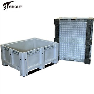 Βιομηχανικό πλαστικό κουτί παλετών με ράφι